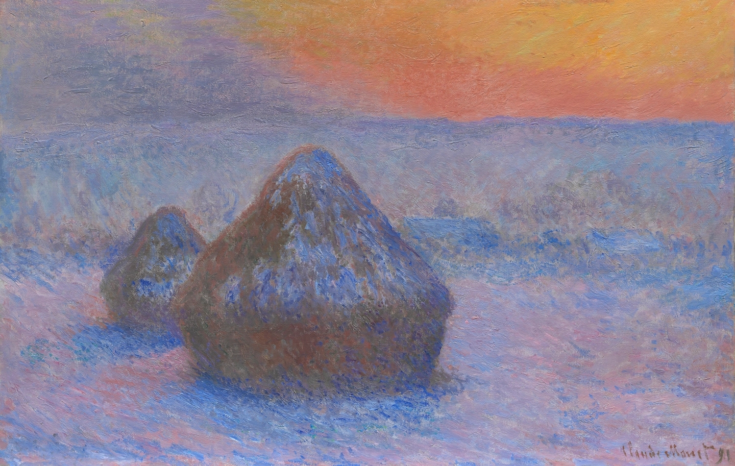 Une mise en scène contemplative de la peinture de Monet